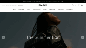 What Rimowa.de website looked like in 2022 (1 year ago)