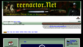 What Reenactor.net website looked like in 2022 (1 year ago)