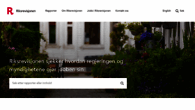 What Riksrevisjonen.no website looked like in 2022 (1 year ago)