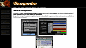 What Rosegardenmusic.com website looked like in 2022 (1 year ago)