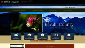 What Ravalli.us website looked like in 2022 (1 year ago)
