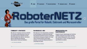 What Roboternetz.de website looked like in 2022 (2 years ago)