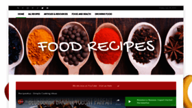 What Recipes4us.co.uk website looked like in 2022 (1 year ago)