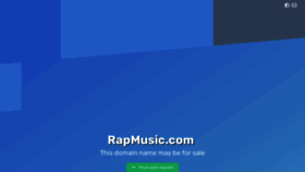 What Rapmusic.com website looked like in 2022 (1 year ago)