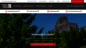 What Ramblersholidays.co.uk website looked like in 2022 (2 years ago)