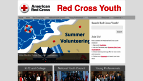 What Redcrossyouth.org website looked like in 2022 (1 year ago)