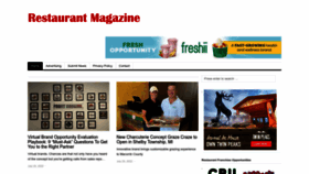What Restaurantmagazine.com website looked like in 2022 (1 year ago)
