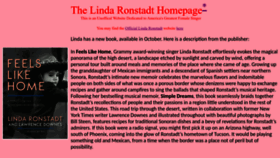 What Ronstadt-linda.com website looked like in 2022 (1 year ago)