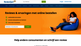What Reviewspot.nl website looked like in 2022 (1 year ago)