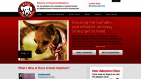 What Rosieanimaladoption.ca website looked like in 2022 (1 year ago)