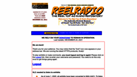 What Reelradio.com website looked like in 2022 (1 year ago)