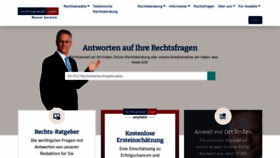 What Rechtsanwalt.com website looked like in 2022 (1 year ago)