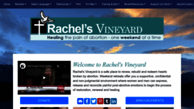 What Rachelsvineyard.org website looked like in 2022 (1 year ago)