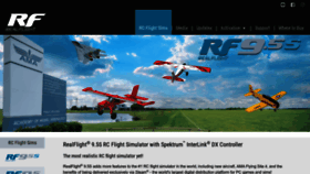 What Realflight.com website looked like in 2022 (1 year ago)