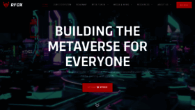 What Redfoxlabs.io website looked like in 2022 (1 year ago)