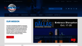 What Reshorenow.org website looked like in 2022 (4 years ago)