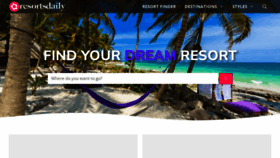 What Resortsdaily.com website looked like in 2022 (1 year ago)