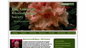What Rhododendron.org website looked like in 2022 (1 year ago)