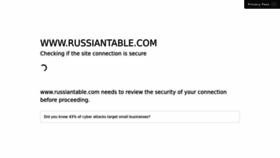 What Russiantable.com website looked like in 2022 (1 year ago)