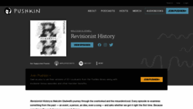 What Revisionisthistory.com website looked like in 2022 (1 year ago)