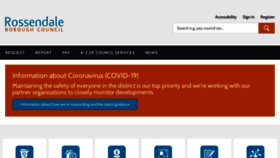 What Rossendale.gov.uk website looked like in 2022 (1 year ago)