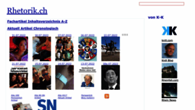What Rhetorik.ch website looked like in 2022 (3 years ago)