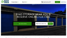 What Rightspacestorage.com website looked like in 2022 (1 year ago)