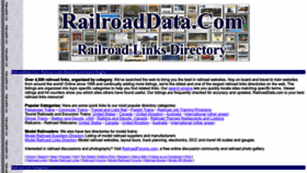 What Railroaddata.com website looked like in 2022 (1 year ago)