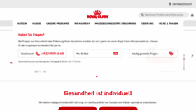 What Royal-canin.de website looked like in 2022 (1 year ago)