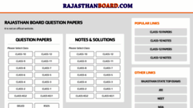 What Rajasthanboard.com website looked like in 2022 (1 year ago)