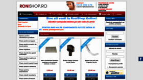 What Ronishop.ro website looked like in 2022 (1 year ago)