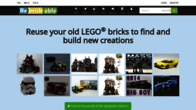What Rebrickable.com website looked like in 2022 (1 year ago)