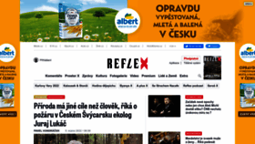 What Reflex.cz website looked like in 2022 (1 year ago)