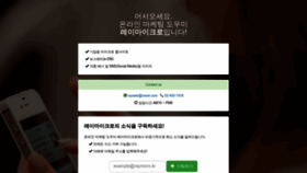 What Raymicro.kr website looked like in 2022 (1 year ago)