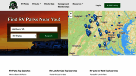 What Rvpark.com website looked like in 2022 (1 year ago)