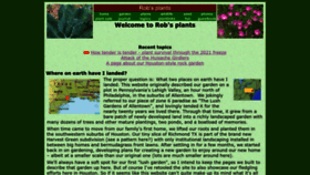 What Robsplants.com website looked like in 2022 (1 year ago)