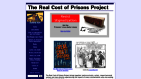 What Realcostofprisons.org website looked like in 2022 (1 year ago)