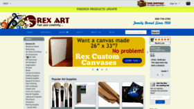 What Rexart.com website looked like in 2022 (1 year ago)