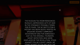 What Russiantearoomnyc.com website looked like in 2022 (2 years ago)