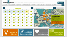 What Reparatur-initiativen.de website looked like in 2022 (1 year ago)