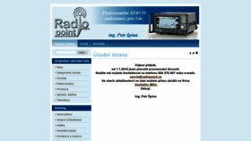 What Radiopoint.cz website looked like in 2022 (1 year ago)