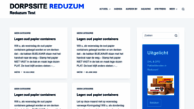 What Reduzum-test.nl website looked like in 2022 (1 year ago)