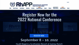 What Rhapp.org website looked like in 2022 (1 year ago)