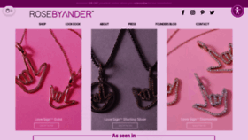 What Rosebyander.com website looked like in 2022 (1 year ago)