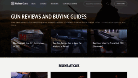 What Robarguns.com website looked like in 2022 (1 year ago)