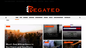 What Regated.com website looked like in 2022 (1 year ago)