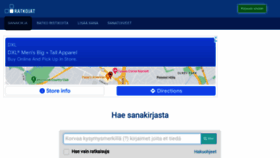 What Ratkojat.fi website looked like in 2022 (1 year ago)