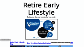 What Retireearlylifestyle.com website looked like in 2022 (1 year ago)