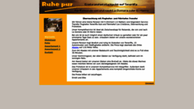What Ruhepur.com website looked like in 2022 (1 year ago)