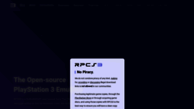 What Rpcs3.net website looked like in 2022 (1 year ago)